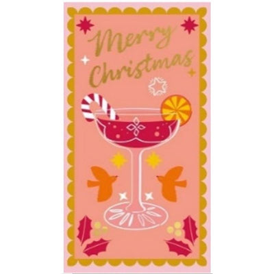 Serviettes Duni cocktail de Noël 33x40cm