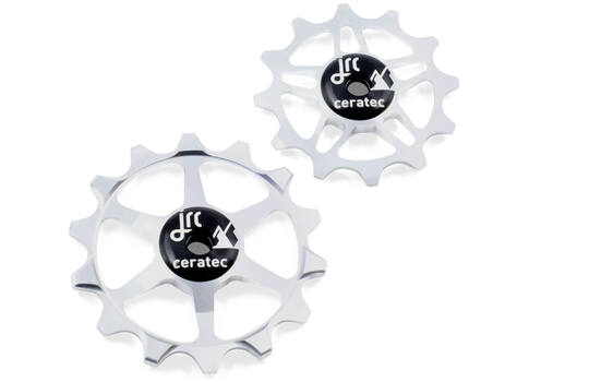 Jrc - jeu de roues de dérailleur céramique sram eagle xx1, x01, gx, nx, sx 12 14t argent