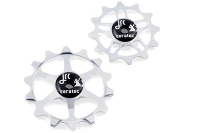 Jrc - jeu de roues de dérailleur céramique sram eagle xx1, x01, gx, nx, sx 12 14t argent