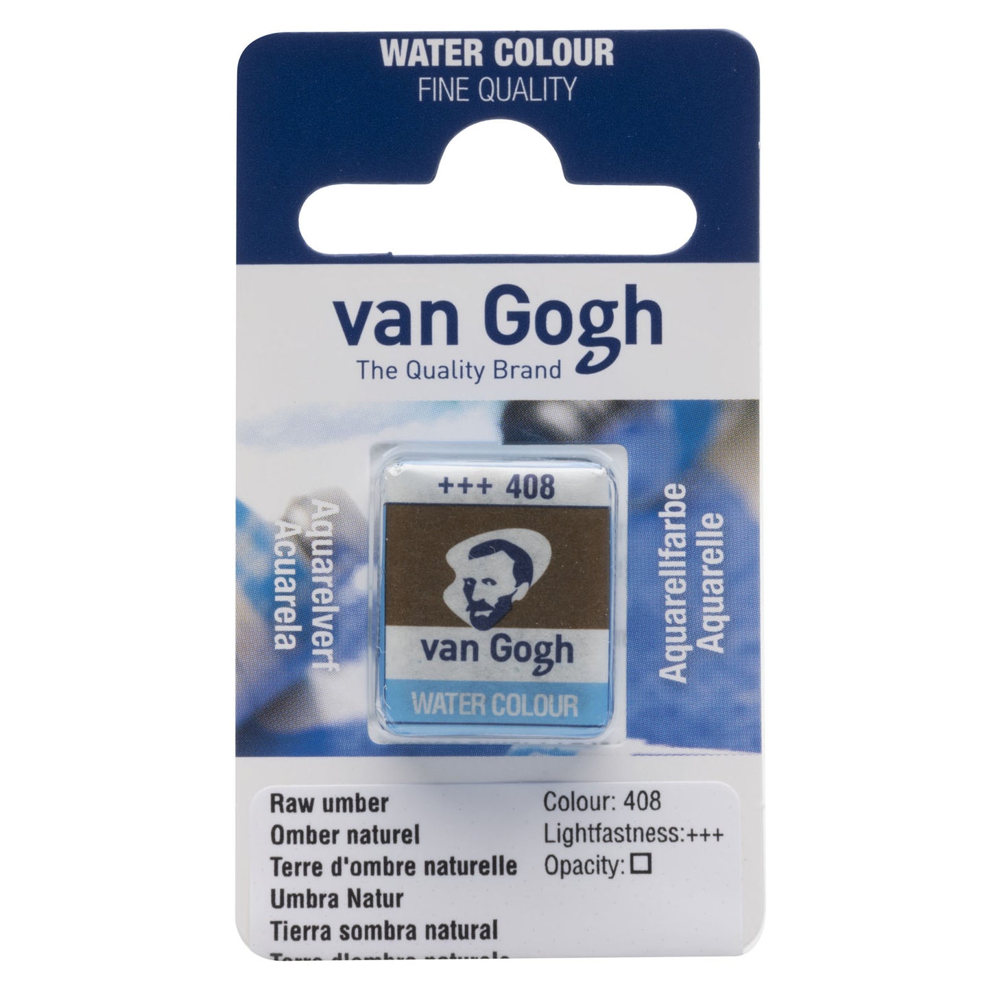 Van Gogh • poêle à aquarelle terre d'ombre naturelle 408