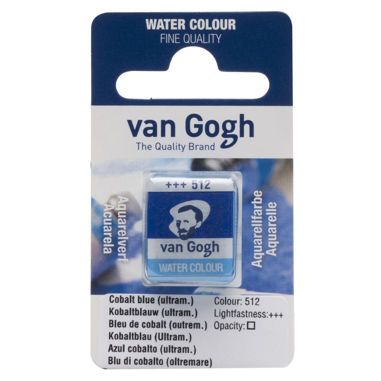 Van Gogh • poêle à aquarelle bleu cobalt outremer 512