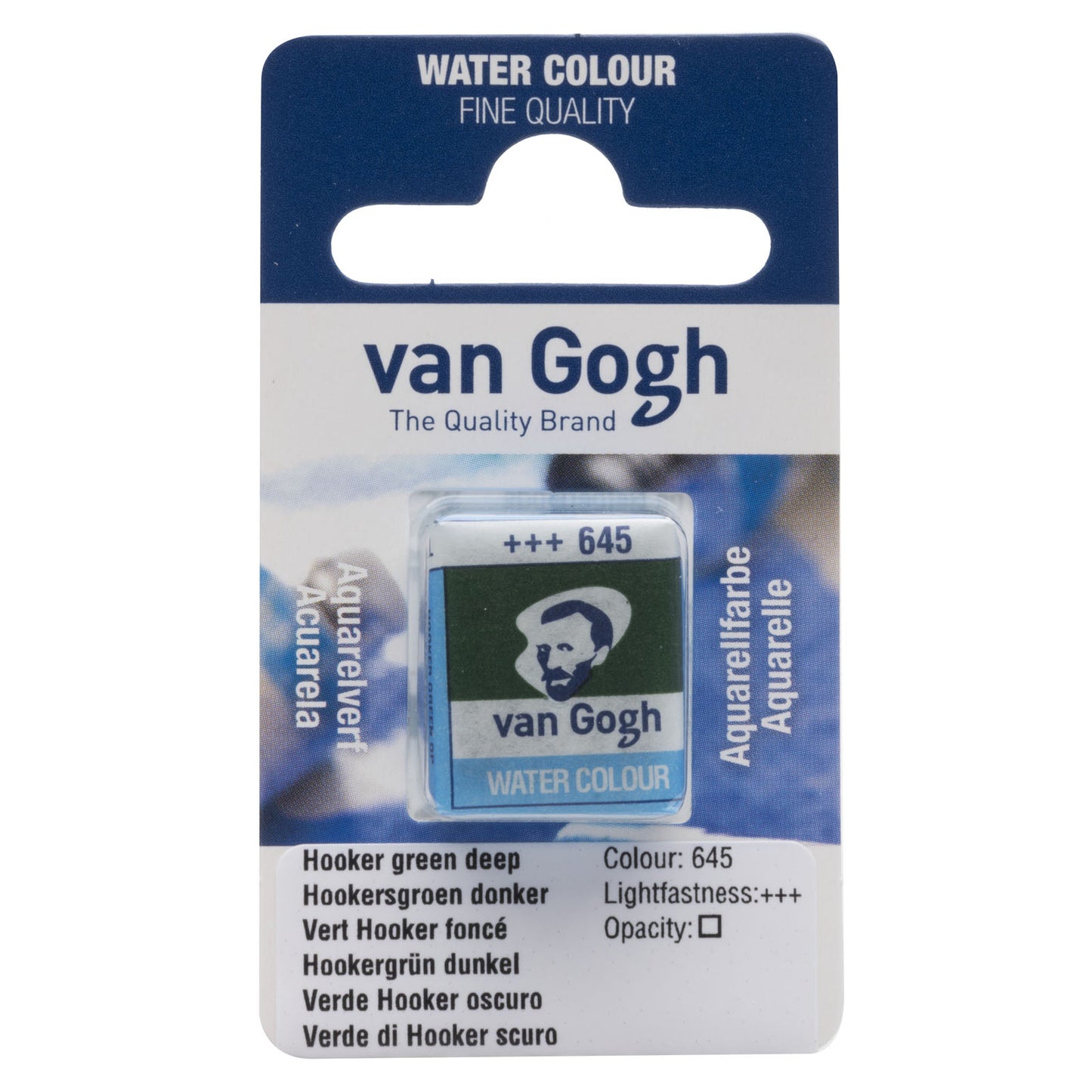 Van Gogh • peinture aquarelle Pan Hookers vert foncé 645