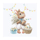 Serviettes Duni lapin joie 24cm