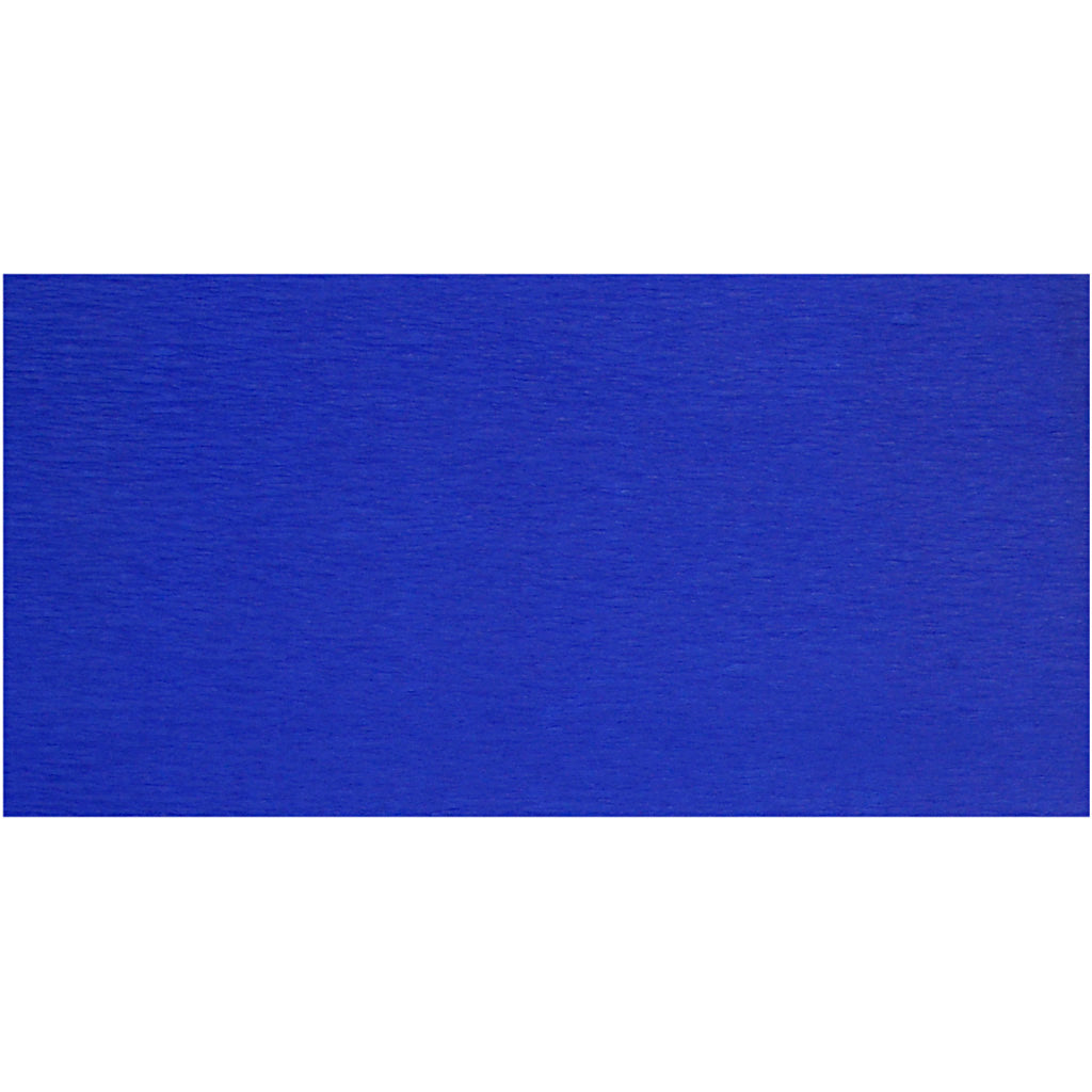 Papier crépon Creativ company, feuille 50x250 cm, bleu, 10 plis 1 boîte