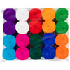 Creativ company rouleaux de papier crépon, l : 20 m, l : 5 cm, 22 gr, différentes couleurs, 20 rouleaux 1 boîte