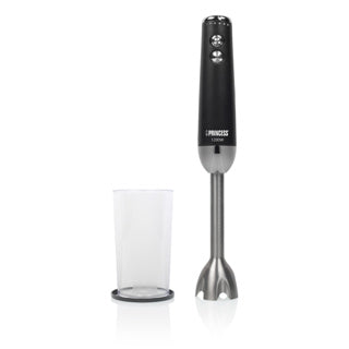 Princess Hand Blender en acier inoxydable noir