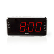 Radio-réveil numérique Nedis | écran LED | 1x entrée audio 3,5 mm | noir | 1 pièce - clar004bk clar004bk - afbeelding 1