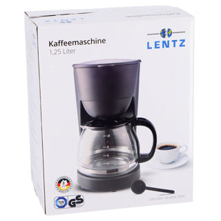 Cafetière Lentz 1.25L Black 750W