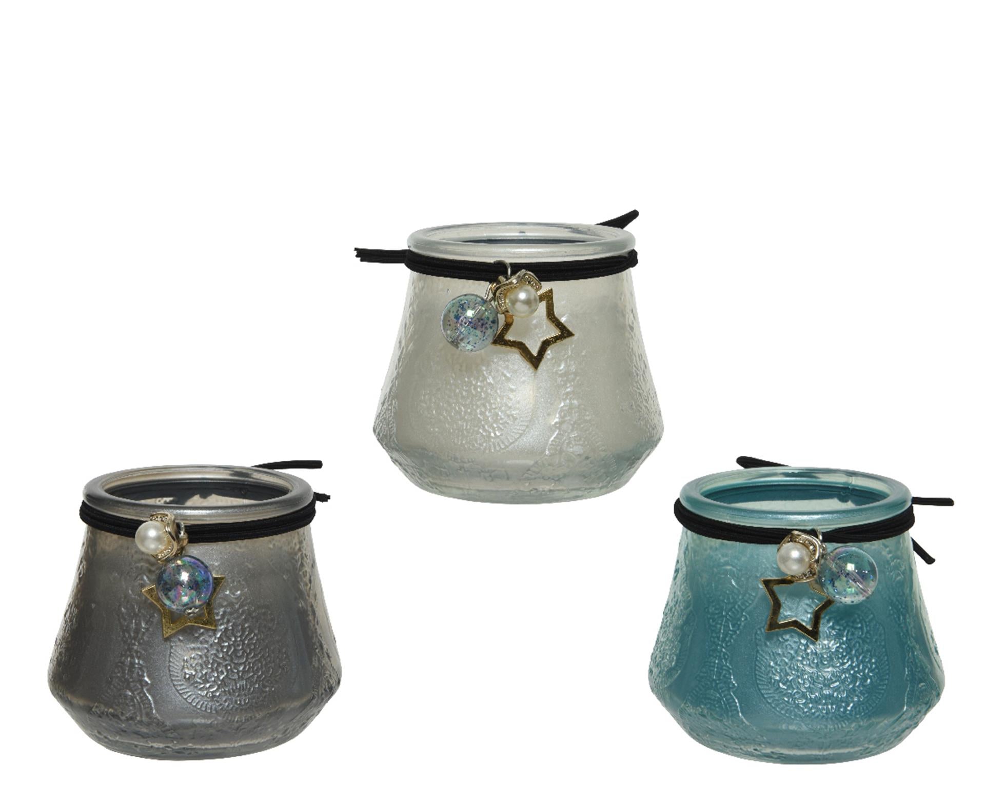 Bougie parfumée Decoris en verre ø7,3x6,8cm