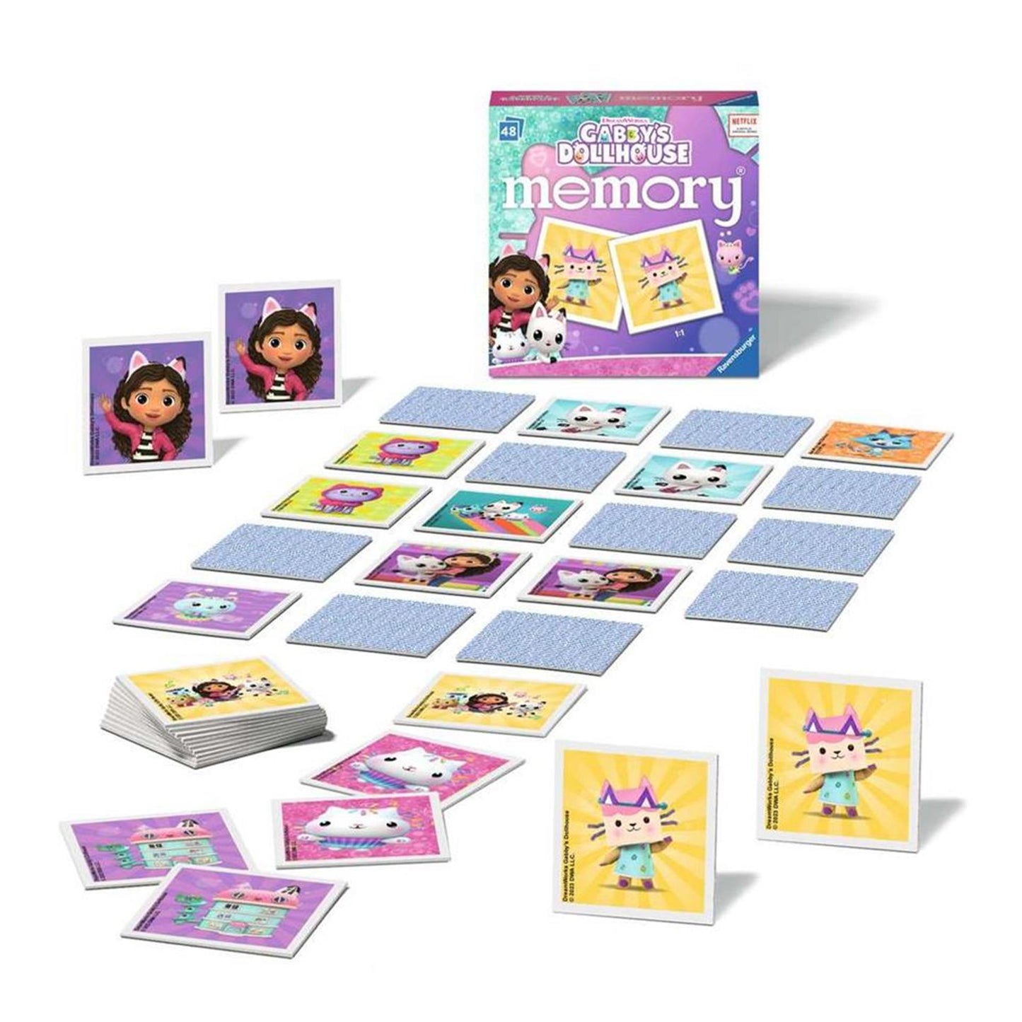 Ravensburger Gabby #039;s mémoire de maison de poupée 48 cartes