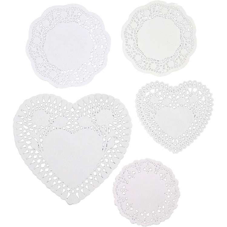 Serviettes à gâteau Creativ company, dim. 9-14,5 cm, 5x80 pièces 1 boîte