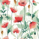 Serviettes Duni coquelicots délice 33x33cm