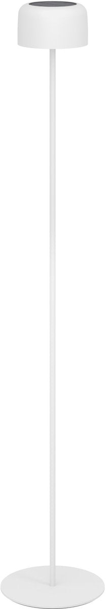 Lampe sur pied Eglo roccanova-l - rechargeable (jusqu'à 22 heures de lumière) - solaire - 120 cm - blanc - sans fil - dimmable - intérieur et extérieur