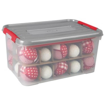 Curver Boîte de rangement boules de Noël 20l