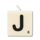 Paperdreams bougie lettre j, 4 pcs.