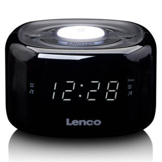 Radio d'horloge Lenco FM avec lampe de nuit