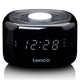 Radio d'horloge Lenco FM avec lampe de nuit