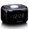 Radio d'horloge Lenco FM avec lampe de nuit