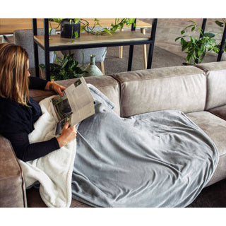 Tomado Tomado Electric Top Couverture 180x130 cm Gray blanc