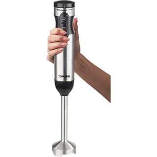 Tomado Hand Blender Set en acier inoxydable noir 1000W