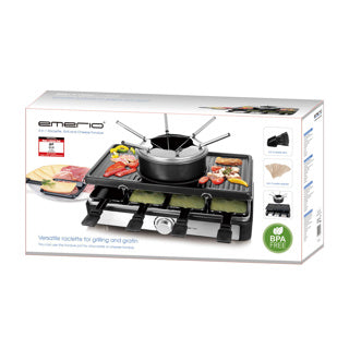 Emerio Emerio RG-124930 et Fondue Ensemble en acier inoxydable noir
