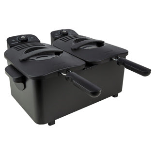 Inventim Fryer double 2x2,5 litres noir 1800 watts
