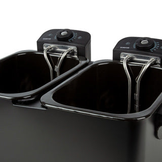 Inventim Fryer double 2x2,5 litres noir 1800 watts