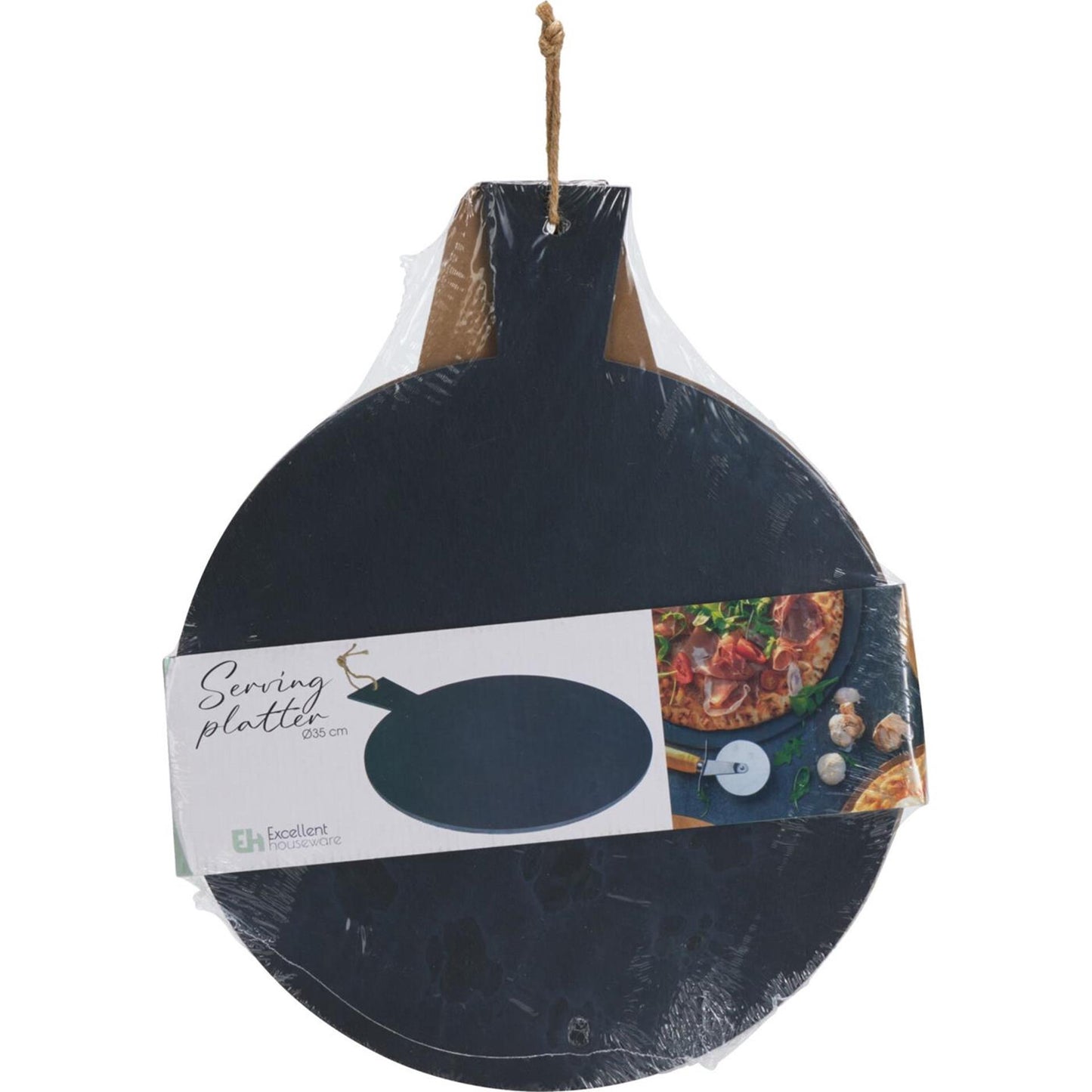 Plateau de service Excellent Houseware en ardoise ø35cm