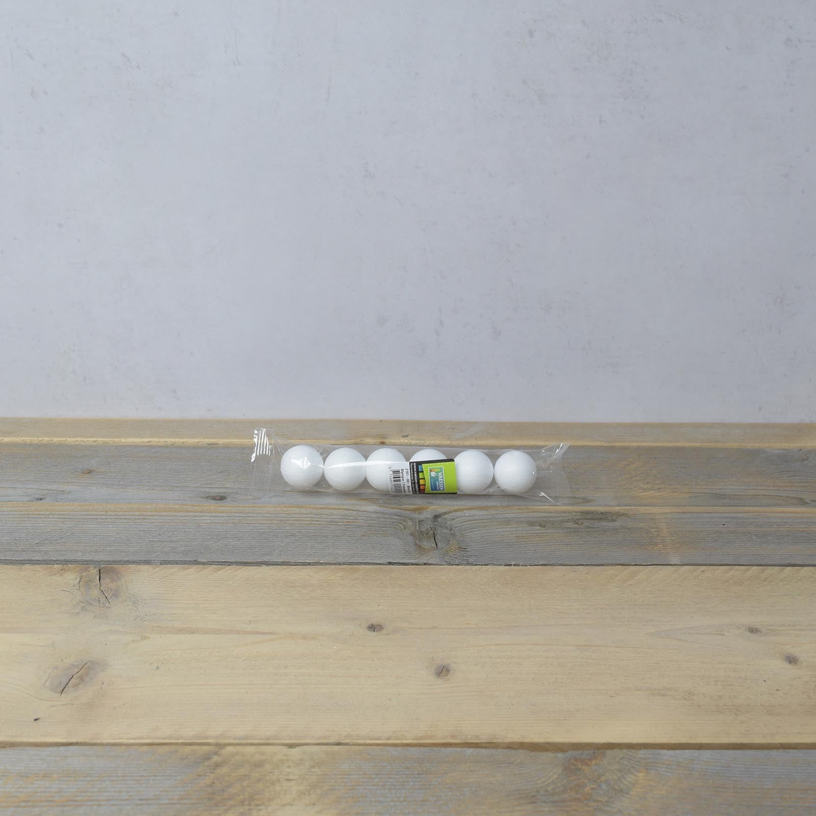 Vaessen creative • boules en polystyrène ø3cm 6pcs