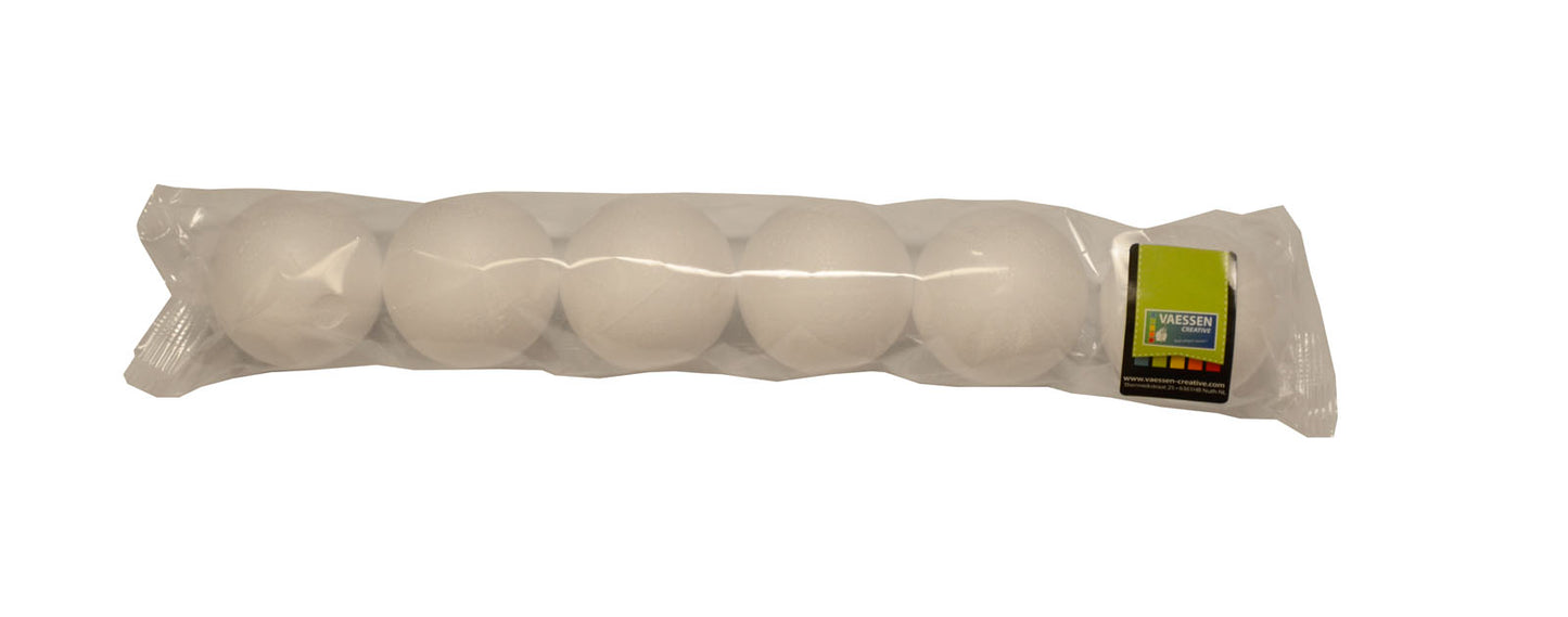 Vaessen creative • boules en polystyrène ø5cm 6pcs