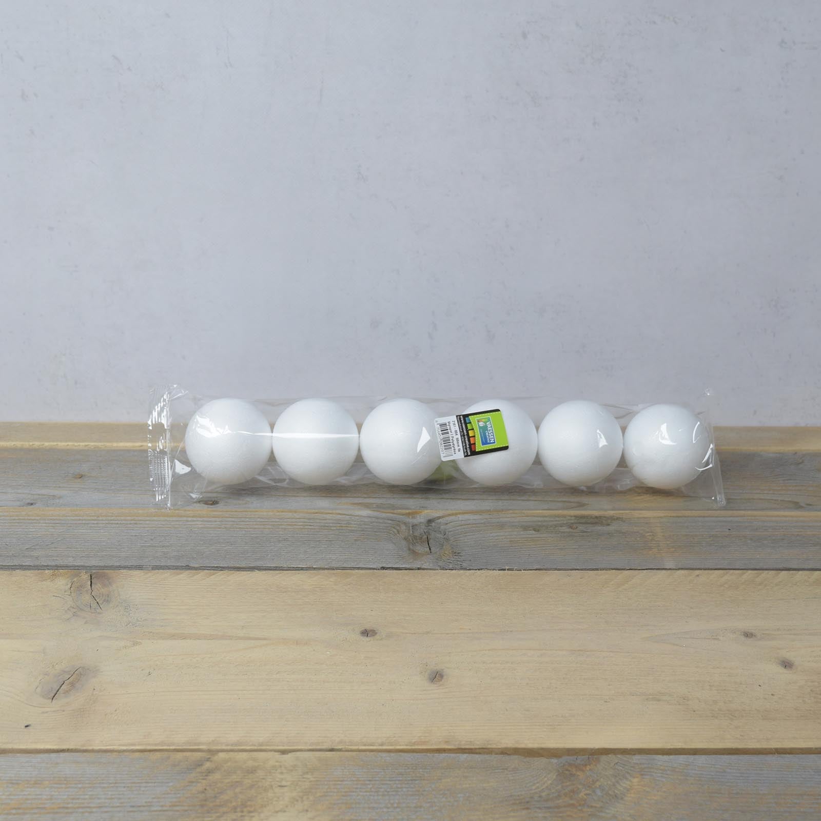 Vaessen creative • boules en polystyrène ø6cm 6pcs