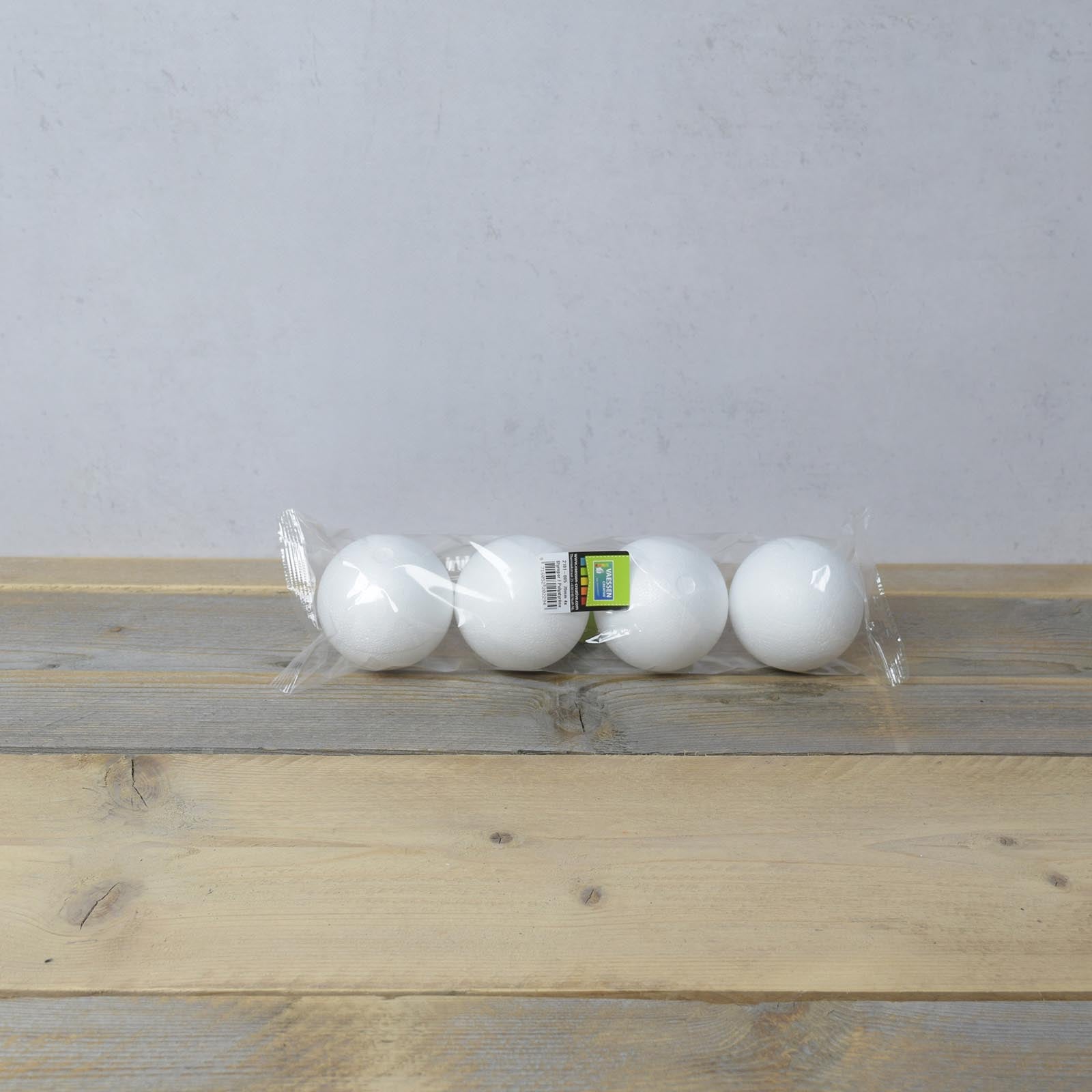 Vaessen creative • boules en polystyrène ø7cm 4pcs