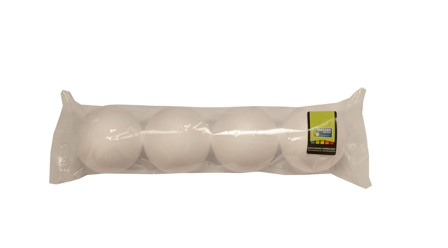 Vaessen creative • boules en polystyrène ø8cm 4pcs