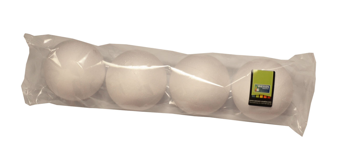 Vaessen creative • boules en polystyrène ø10cm 4pcs