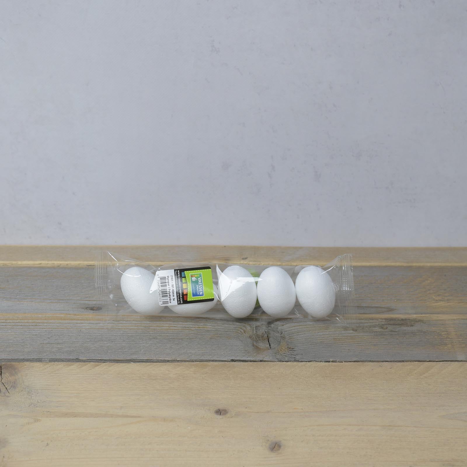 Vaessen creative • oeufs en polystyrène 6cm 5pcs