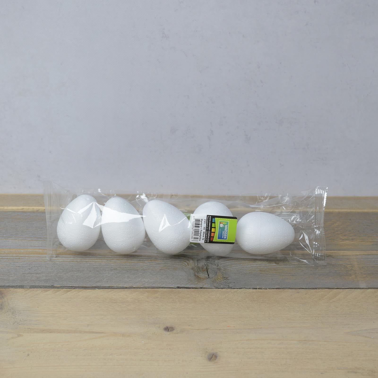 Vaessen creative • oeufs en polystyrène 7cm 5pcs