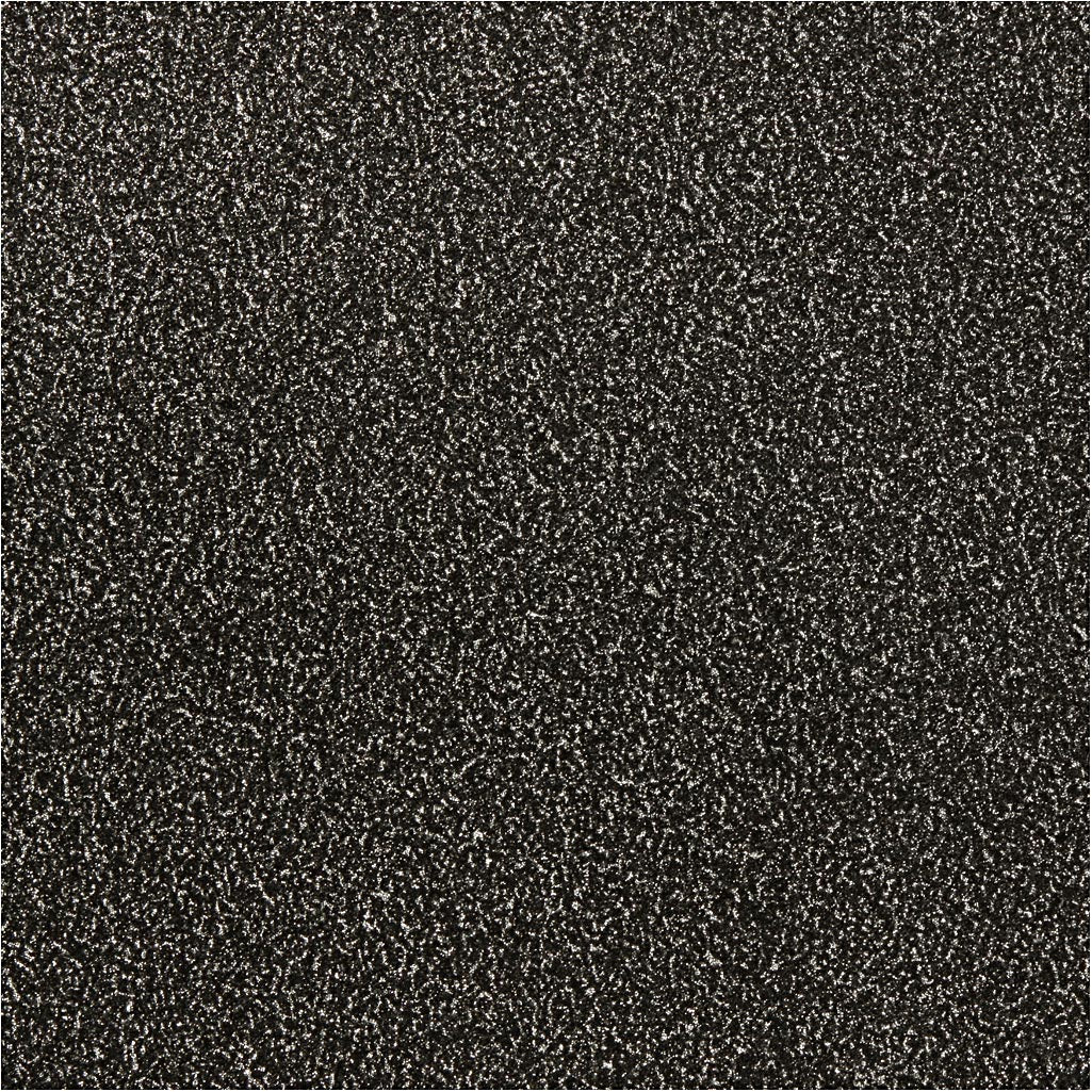 Feuille de paillettes Vivi Gade, l: 35 cm, épaisseur 110 my, noir, 2 m 1 rouleau