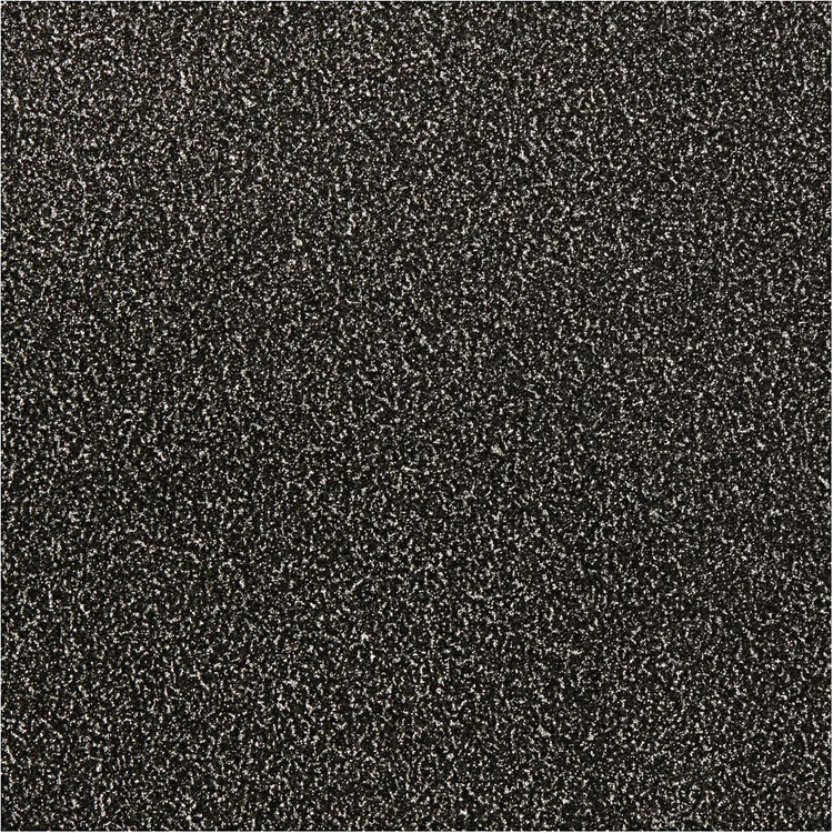 Feuille de paillettes Vivi Gade, l: 35 cm, épaisseur 110 my, noir, 2 m 1 rouleau