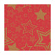 Duni serviettes vacances étoile rouge 33x33cm