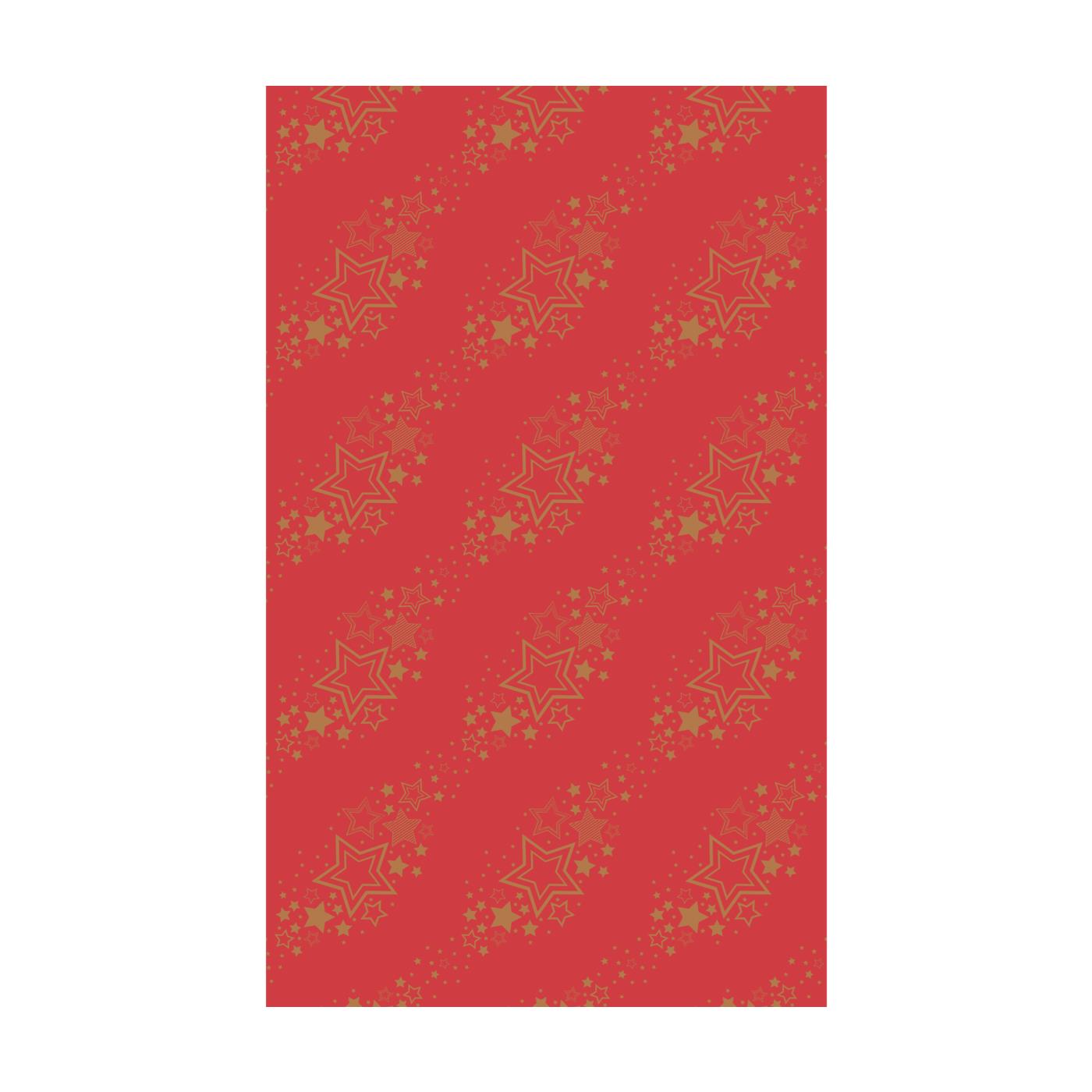 Nappe Duni étoile de vacances rouge 220cm