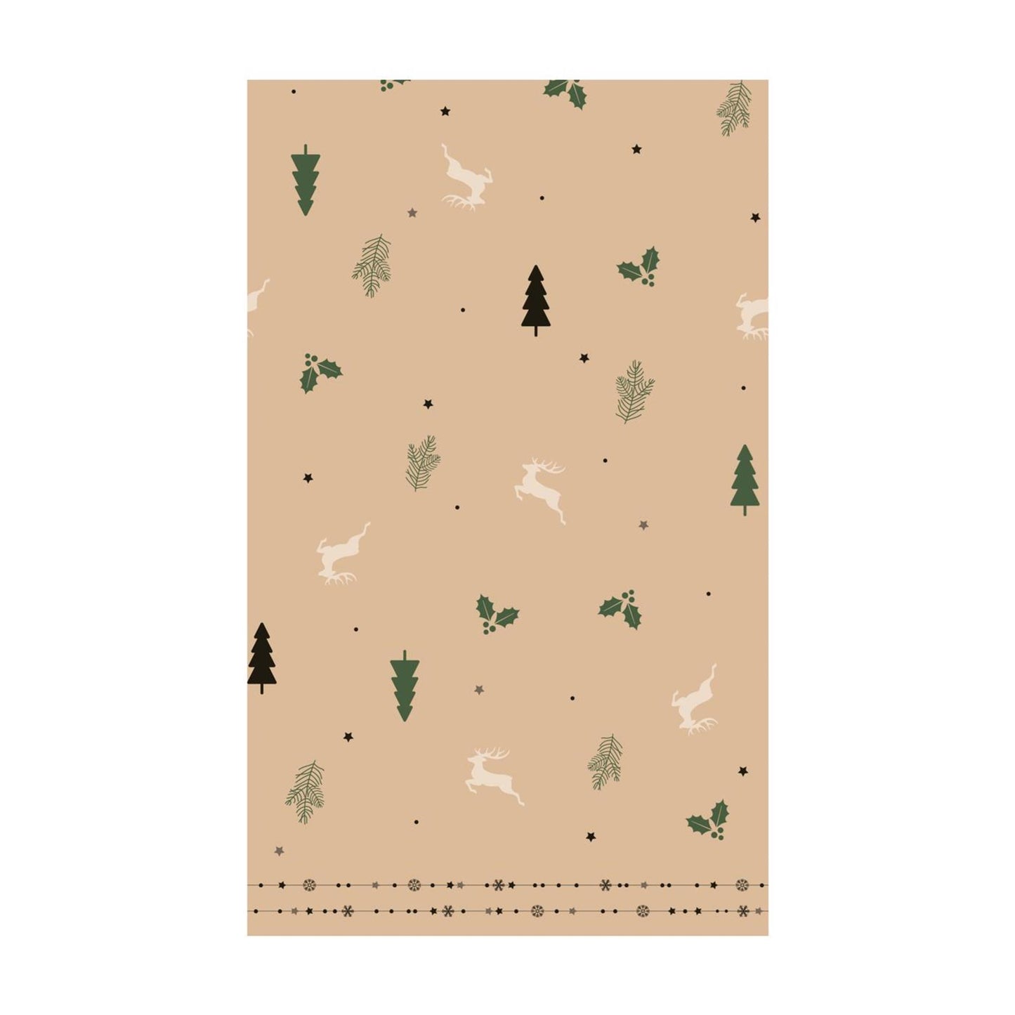 Nappe Duni natural yuletid 220 cm