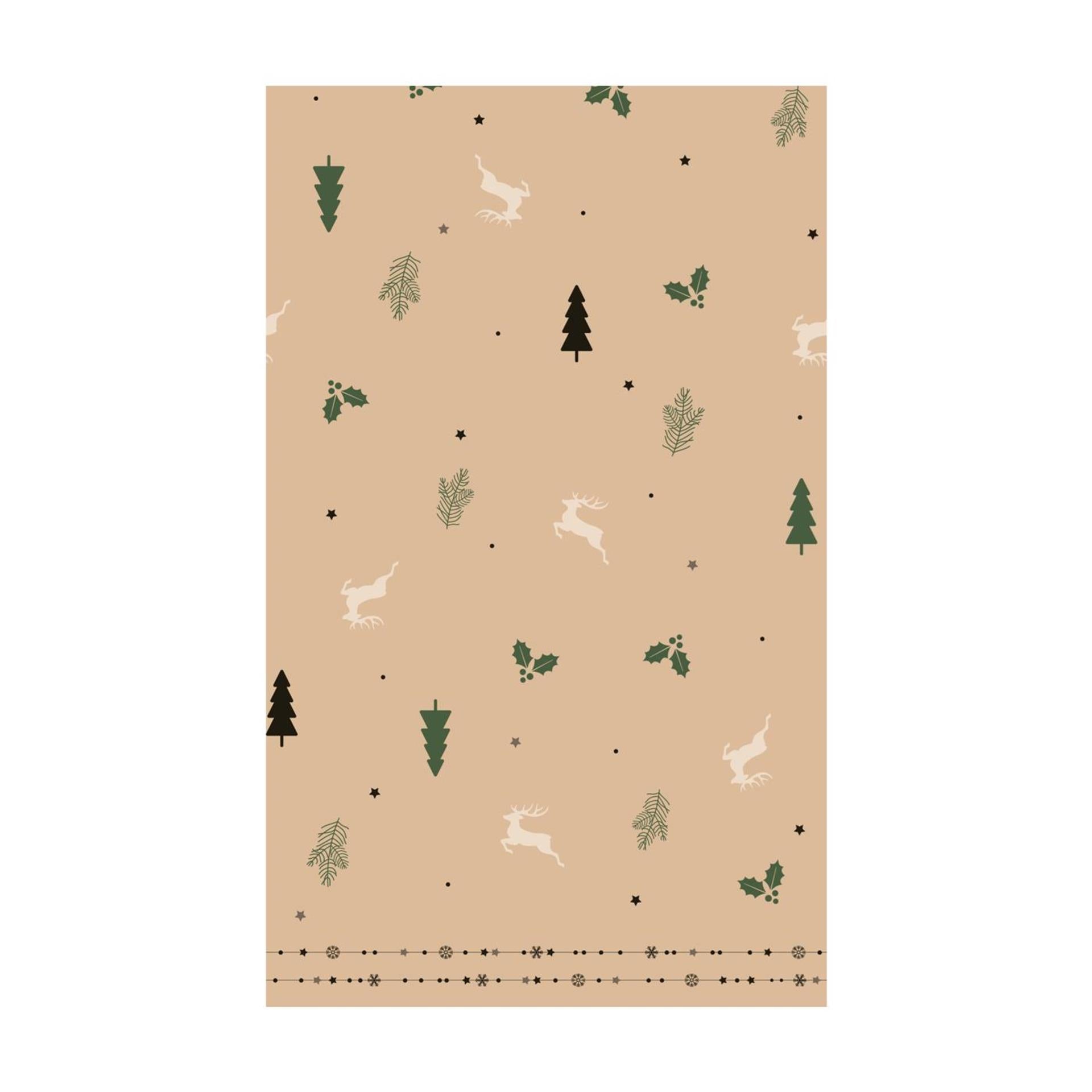 Nappe Duni natural yuletid 220 cm