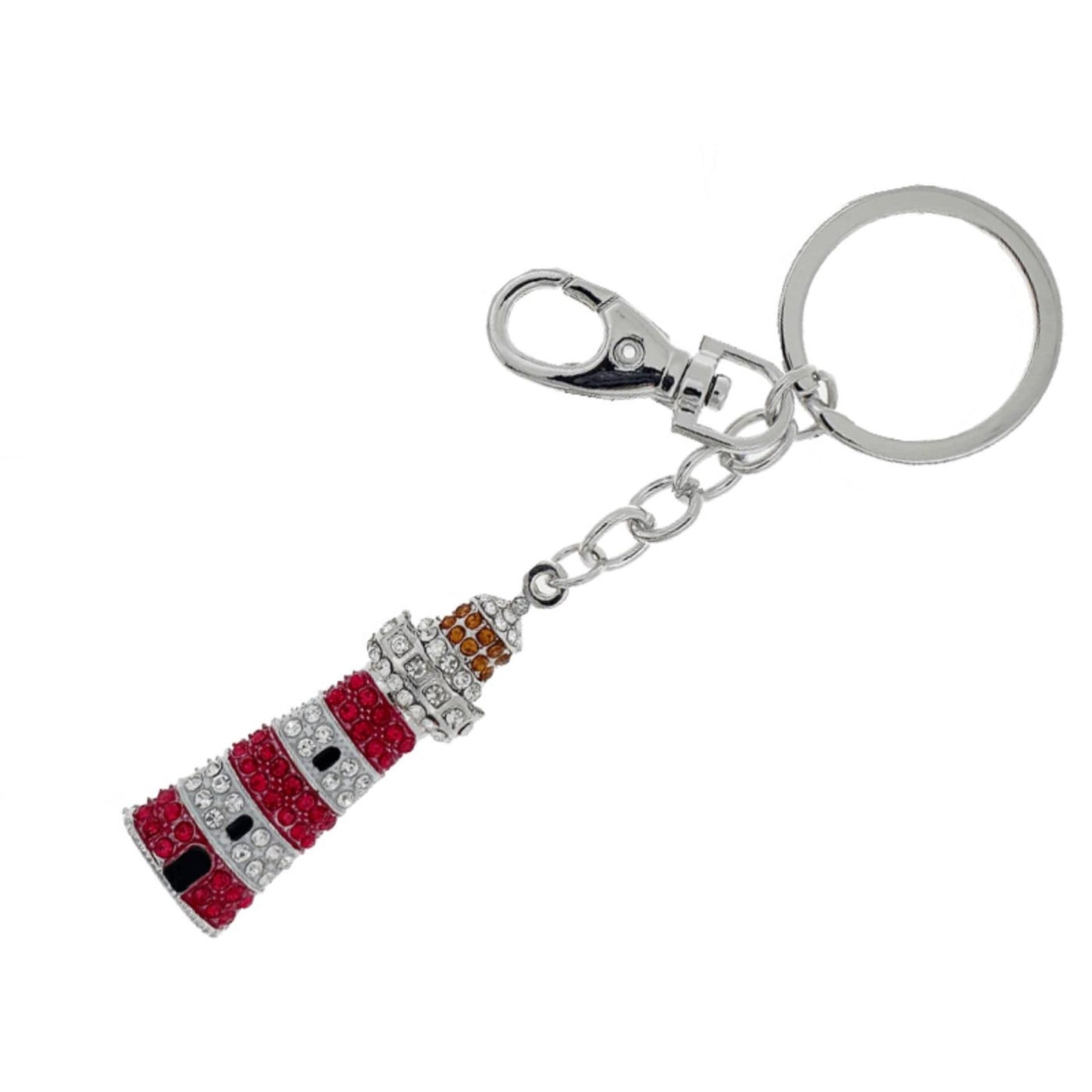 Porte-clés phare bling métal 5cm