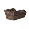 Basil Cento Rattan Look - panier à vélo - arrière - brun
