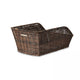 Basil Cento Rattan Look - panier à vélo - arrière - brun