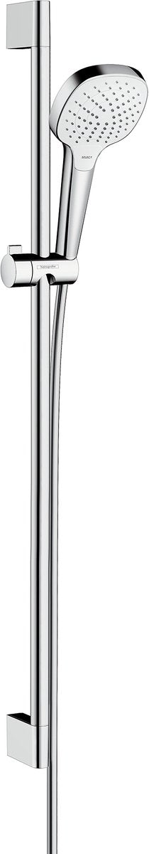 Hansgrohe croma select e - vario jeu de barres coulissantes ecosmart 9l min, 0,90 m, chrome blanc 26593400