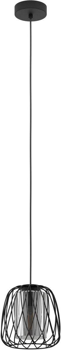 Lampe à suspension Eglo floresta - e27 - ø 19,5 cm - noire
