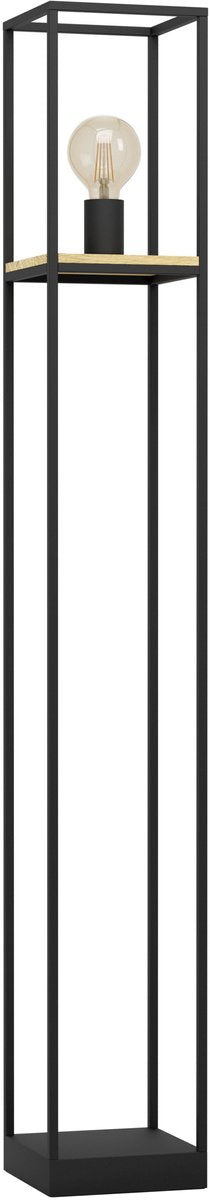 Lampadaire Eglo libertad - e27 - 128,5 cm - marron noir