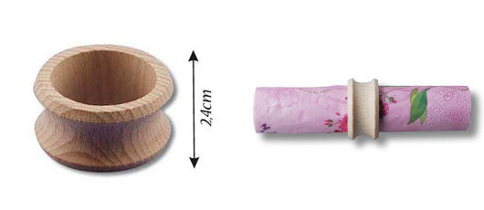 Vaessen creative • rond de serviette bois 5pcs