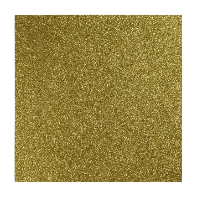 Florence • papier pailleté autocollant 270g 30,5cm jaune or 1x